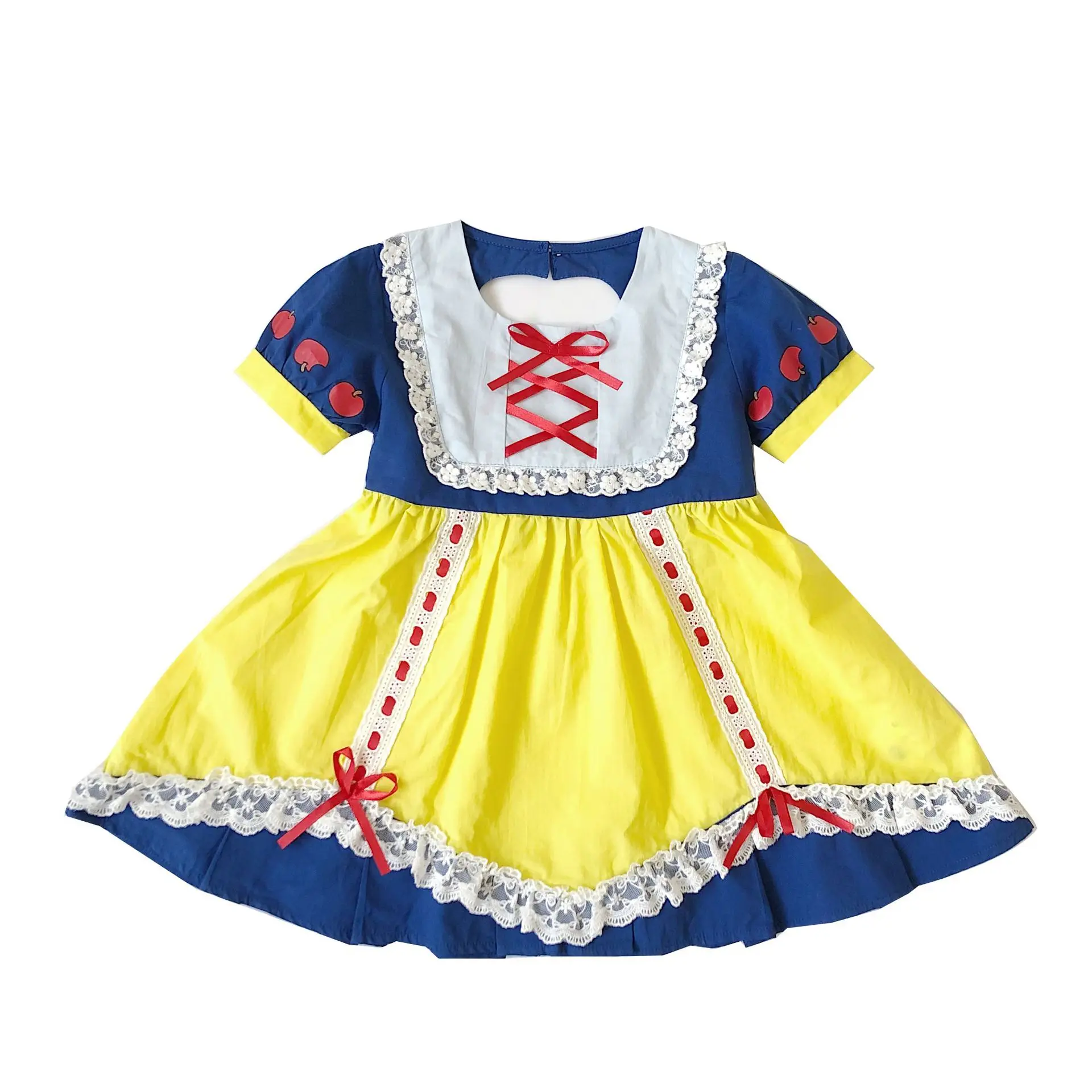 Tonytaobaby New Dress Girl's Cotton Open Back Love Girls Princess |