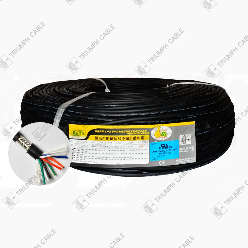 Триумфурный провод C783 Высокоэластичный экранированный кабель цепи