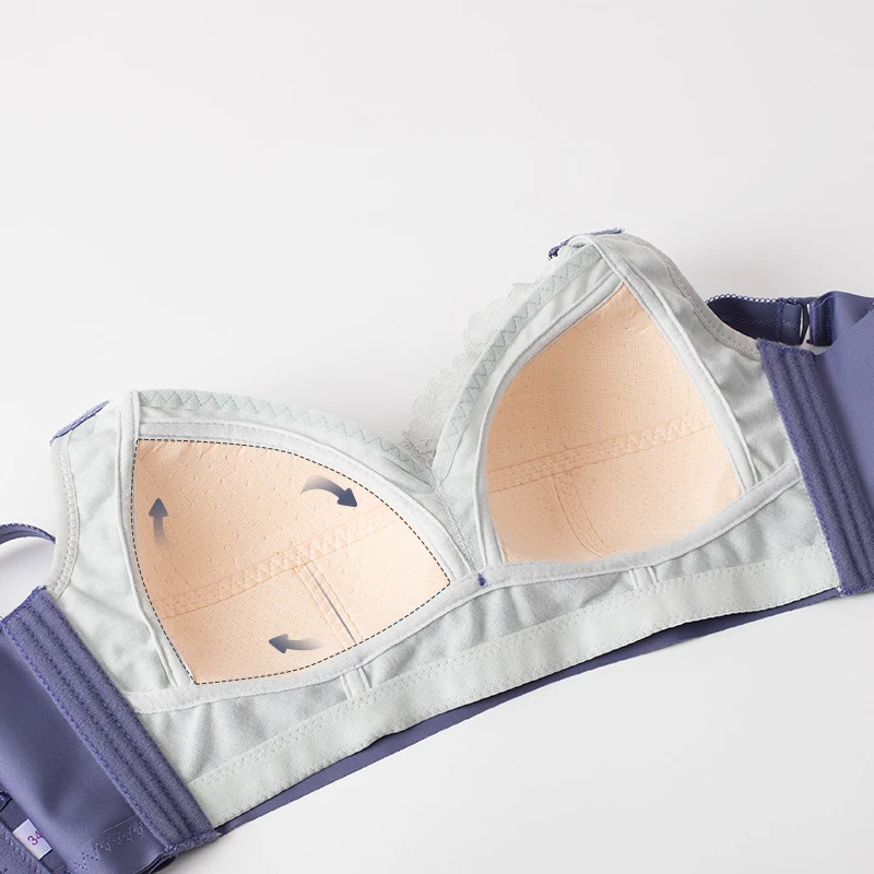 

Plus Size Wire Free Breathable Bra Latex Bras Without Sponage Big Size Push Up Bralette For Women Wireless Active Lace Brassiere