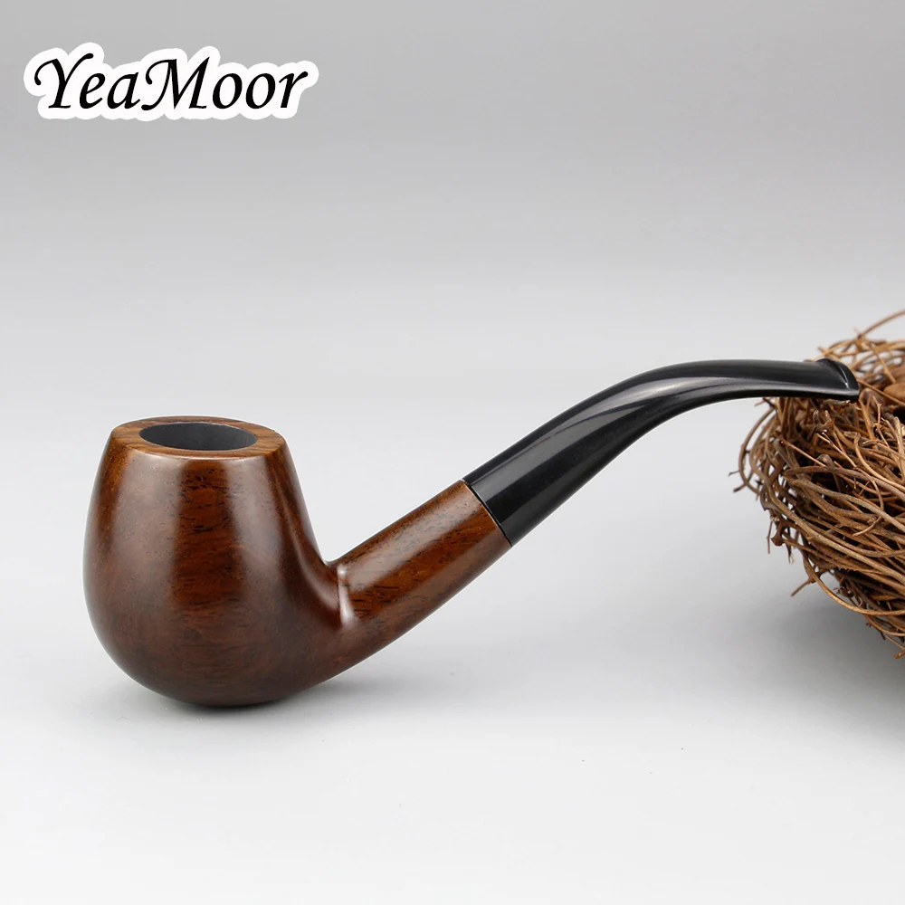 Новый Бент деревянная курительная трубка аксессуар 9 мм фильтр из черного дерева