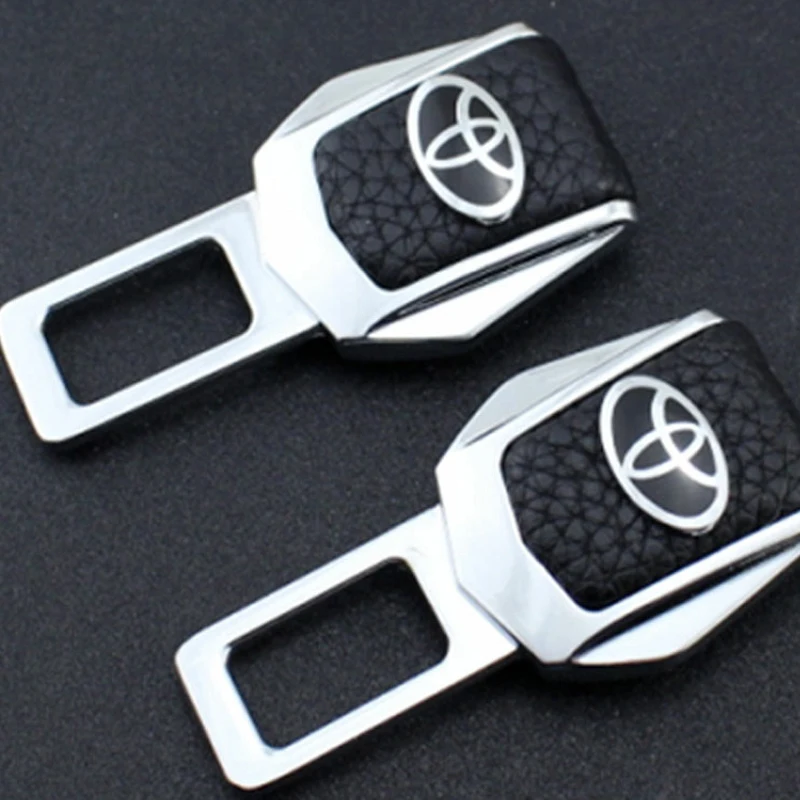 

Car Seat Belt Clip Extender Safety Belt Buckle Plug Thick Insert Socket For Toyota logo Camry Land Cruiser rav4 Accessories
