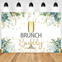 yeele photocall brunch bubbly backdrop props baby shower birthday green leaves photography background photo studio photographic