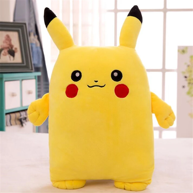 50/60 см Kawaii Мягкие плюшевые Мультяшные рюкзаки в виде подушка в форме Пикачу игрушки, Пикачу, мягкие плюшевые игрушки для детей, Juguetes де peluche