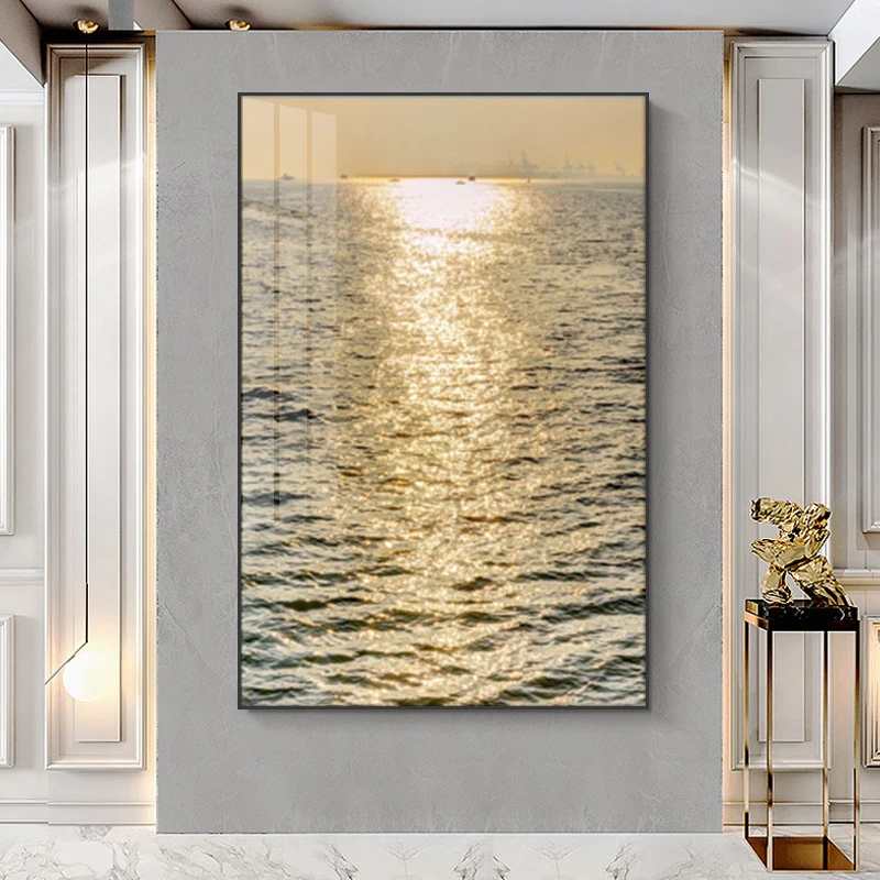 

Sea Landscape Sunrise Decoration Painting Art Canvas Wall Sofa Home Porch Accessories Poster 24X32Inch(60X80CM)