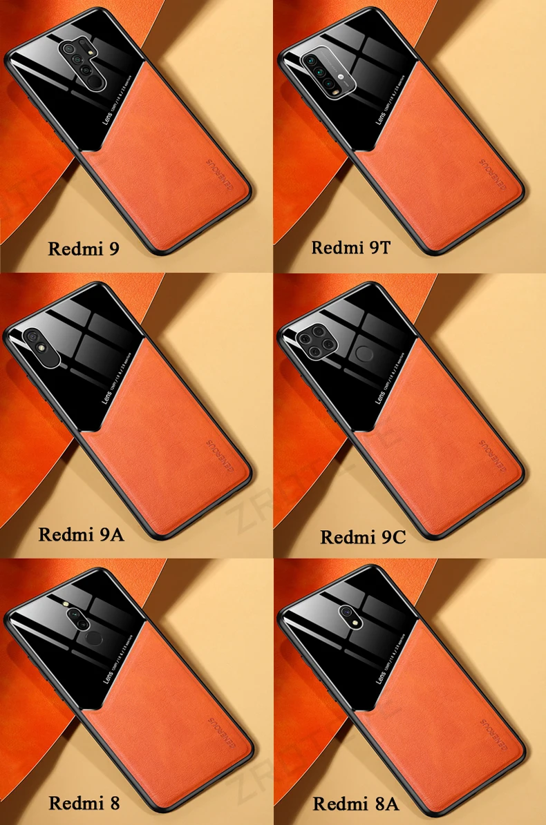 Чехол для Xiaomi Redmi Note 9 Pro Max 9S 8T 8 2021 9A искусственная кожа чехол 9T 7 | Мобильные