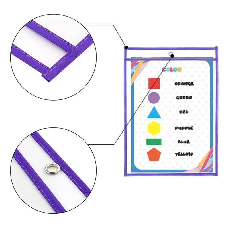 

Папка для документов 10 шт., многоразовая сумка для письма и протирания, офисные и школьные принадлежности