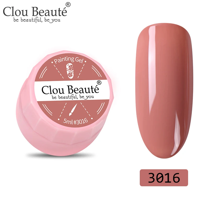 3016 Clou Beaute 72 цвета гель-краска УФ/светодиодный гель для ногтей замачиваемый дизайн ногтей светодиодный лак для ногтей УФ-гель для ногтей DIY Краска паук гель лак - Цвет: 3016