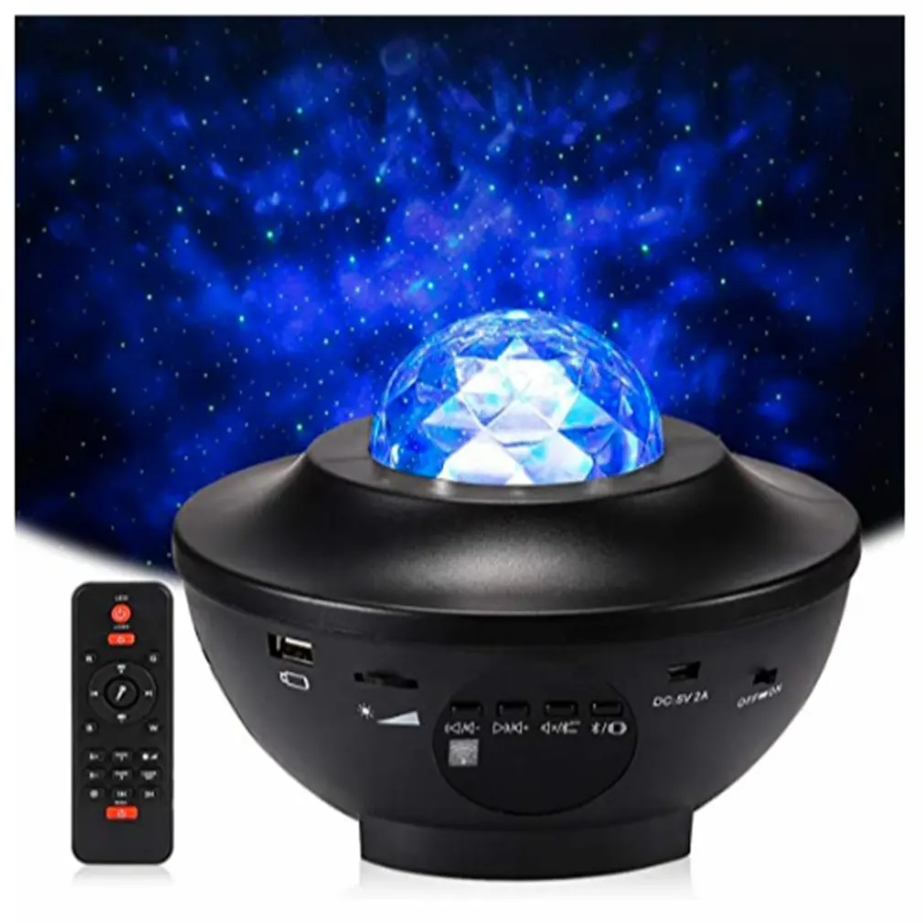 

Delicacy Sky LED Laser Ocean Wave Colorful Starry Projector With Wireless Speaker Rotating Led Light Suitable Bedroom Decoration