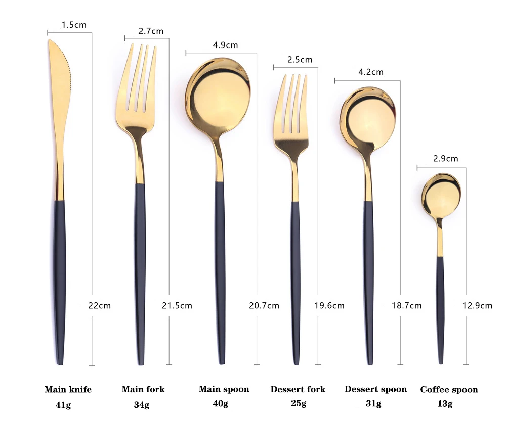 Набор столовой посуды из нержавеющей стали набор 6 предметов матового белого