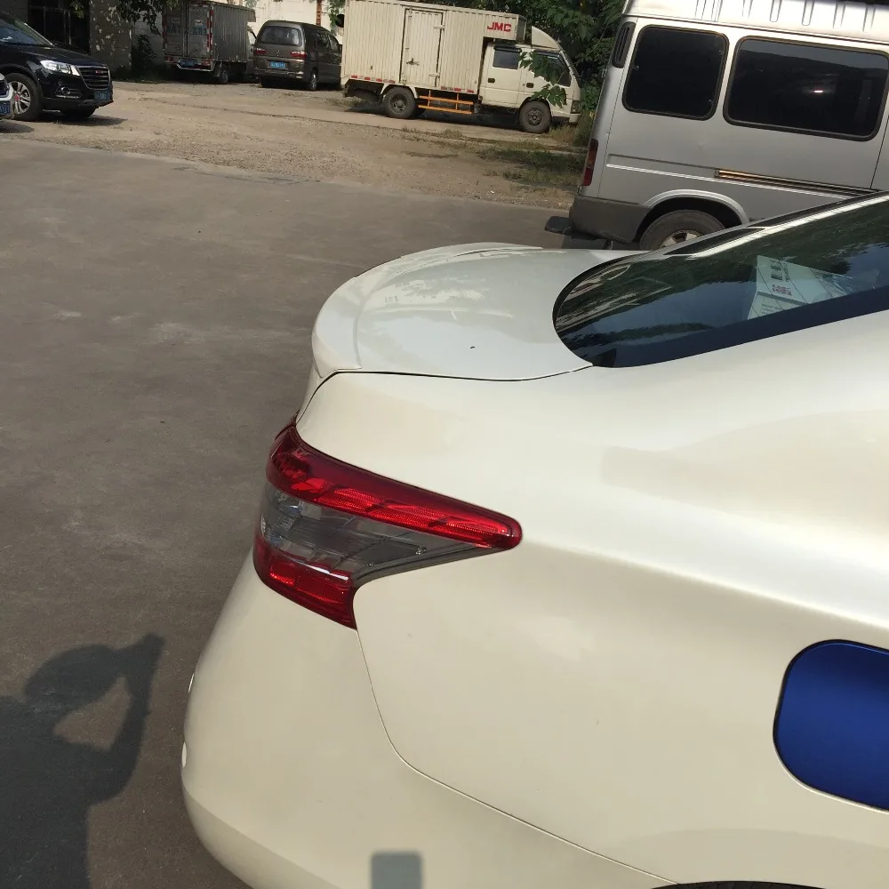 Спойлер для Sentra 2012-2015 Nissan спойлер из АБС-пластика заднее крыло автомобиля цветной