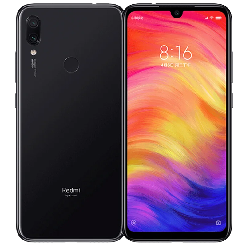 xiaomi redmi note 7 smartphone 4g 64g snapdragon 660aie android mobile phone 48 0mp5 0mp rear camera free global shipping