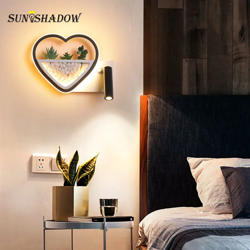 Современная светодиодный ная настенная лампа для гостиной спальни домашний
