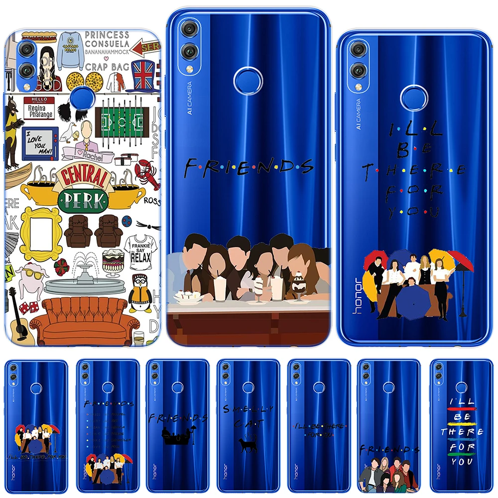 Силиконовый телефонный чехол Friends TV для Huawei Honor 9 10 20 Lite Pro 10i 8X 8C 9X Y9 Y5 2018 NOVA 3 3I |