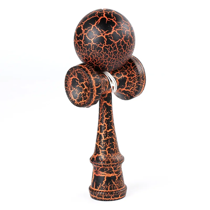 orange Обычный профессиональный шар Kendama, деревянные игрушки для улицы, умелый шар для жонглирования, игрушка для снятия стресса, Игрушки для раннего образования для детей - Цвет: orange