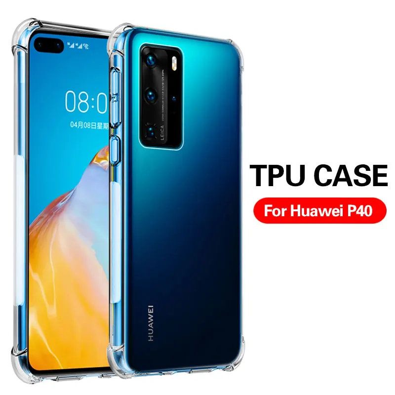 Для Huawei P30 P40 Pro Plus Lite E чехол Роскошный Подушка безопасности противоударный