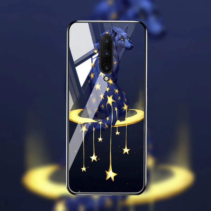 M008 Чехол из закаленного стекла для Oneplus 7T 7 Pro чехол s On для One plus 7T 7 Pro Чехол Coque Funda Bumper Coque для OnePlus 7 Pro - Цвет: M008