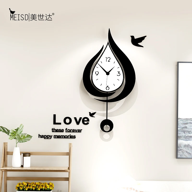 Современный дизайн большие настенные часы креативный громкоговоритель