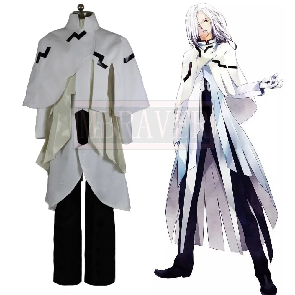 Фото Guilty Crown Gai Tsutsugami, белая униформа, карнавальный костюм, униформа на Хэллоуин, наряд на заказ, любой размер №1