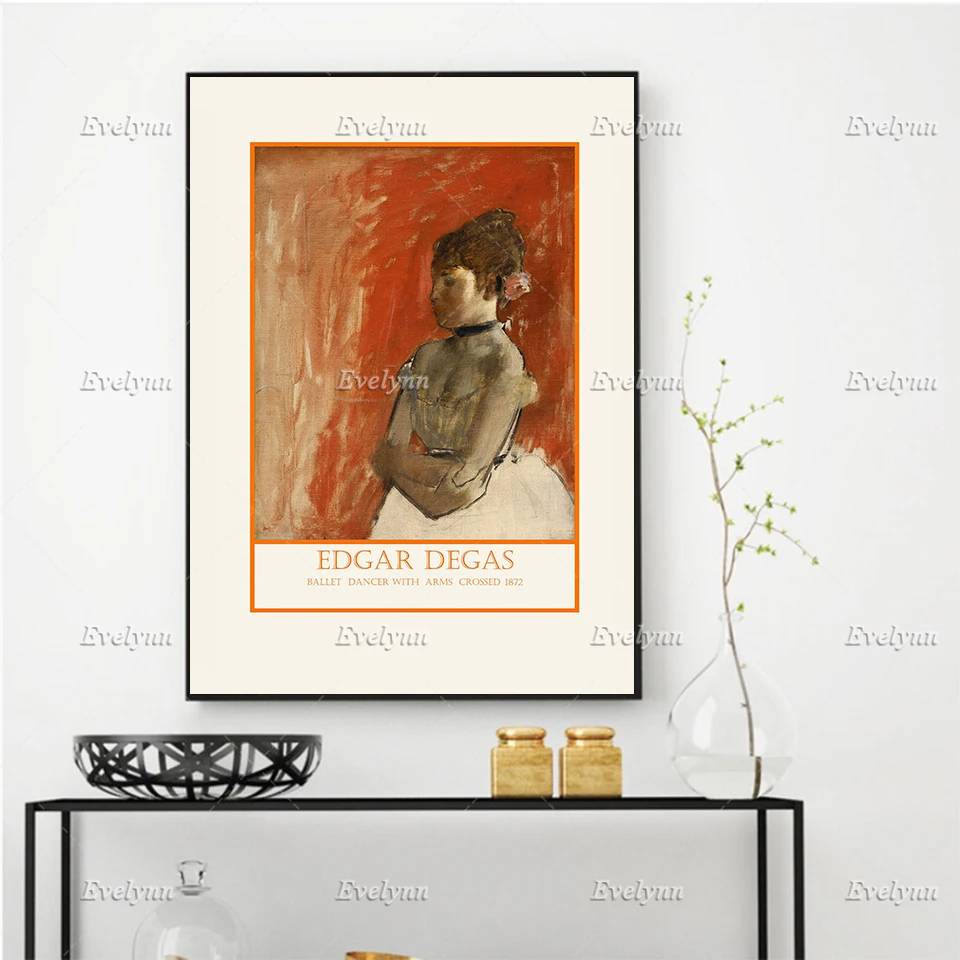 

Edgar Degas Ballet Dancer Poster Dance Teacher Gifts Nursery Home Living Room Decor Prints Wall Art Canvas Floating Frame