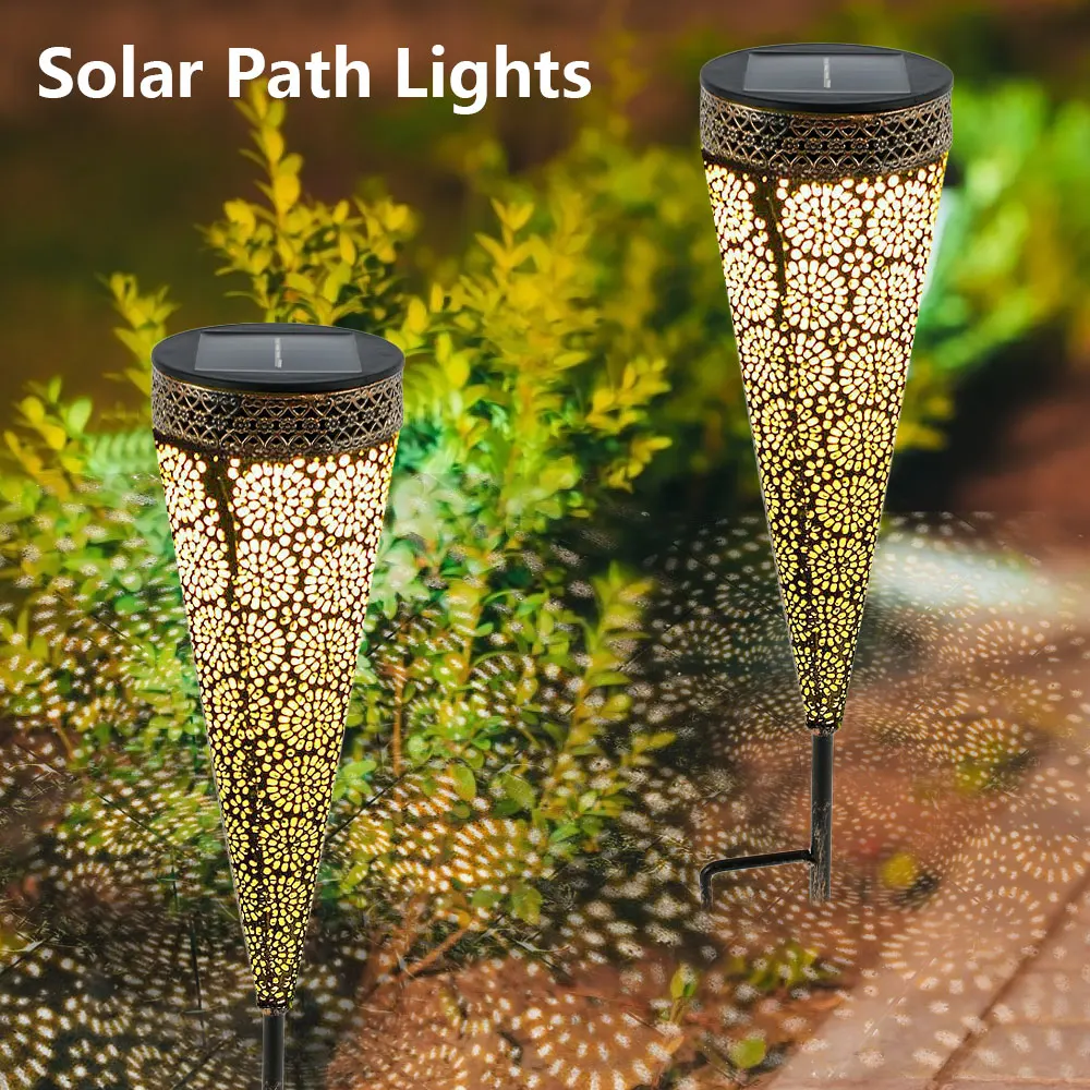

Outdoor Solar Light Waterproof Garden LED Solar Powered Light Landscape Lawn Solar Lamp Patio Path Lighting Torch Decoration