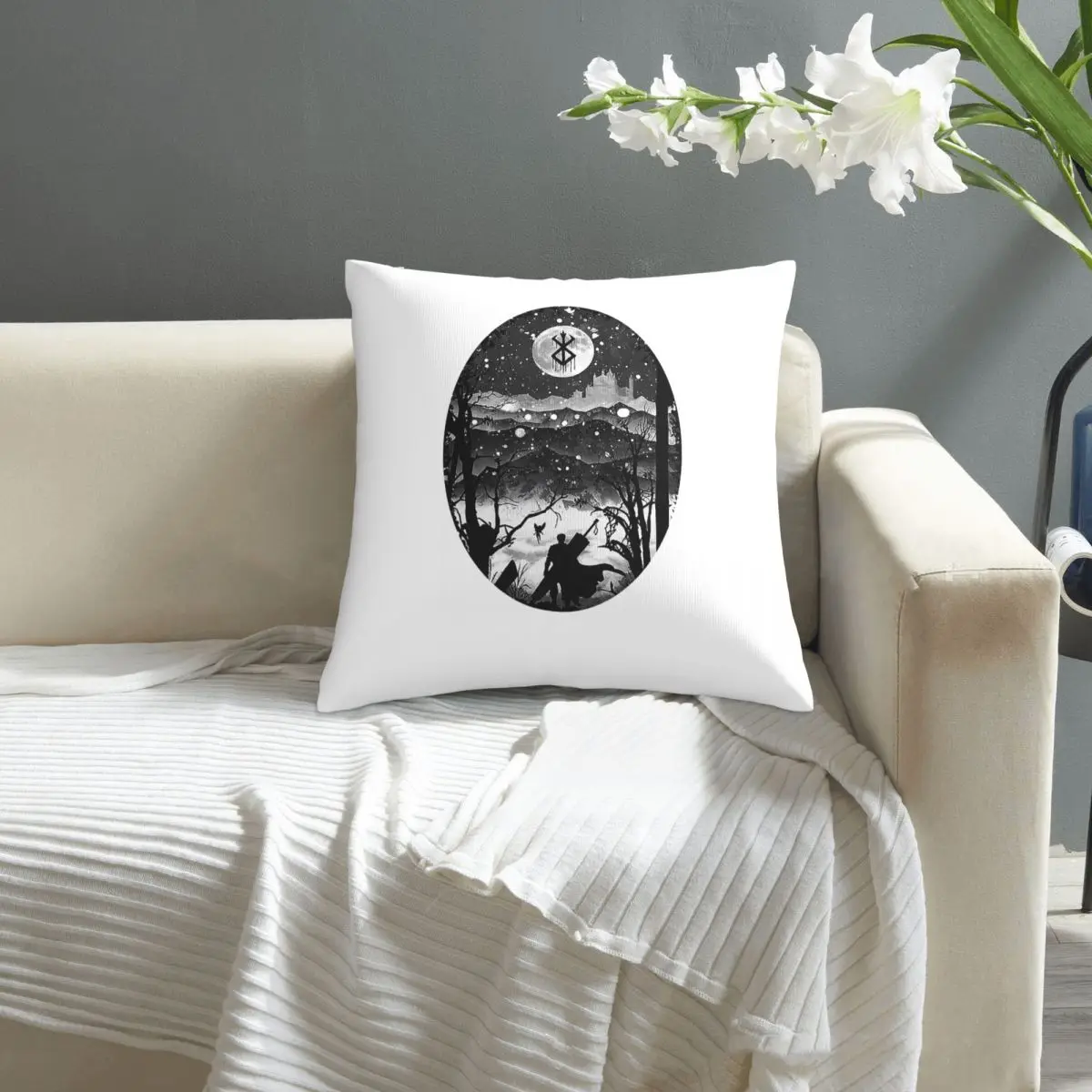 

Berserk pillowcase printed cushion cover sofa waist pillow pillow cover