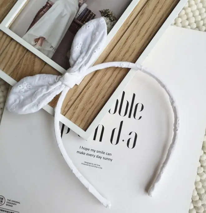 

NEW fashion Ribbon Bows Kids Hairbands white Headbands Kids Hair Hoop Boutique Girls Hair Accessories Princess Headwear K26