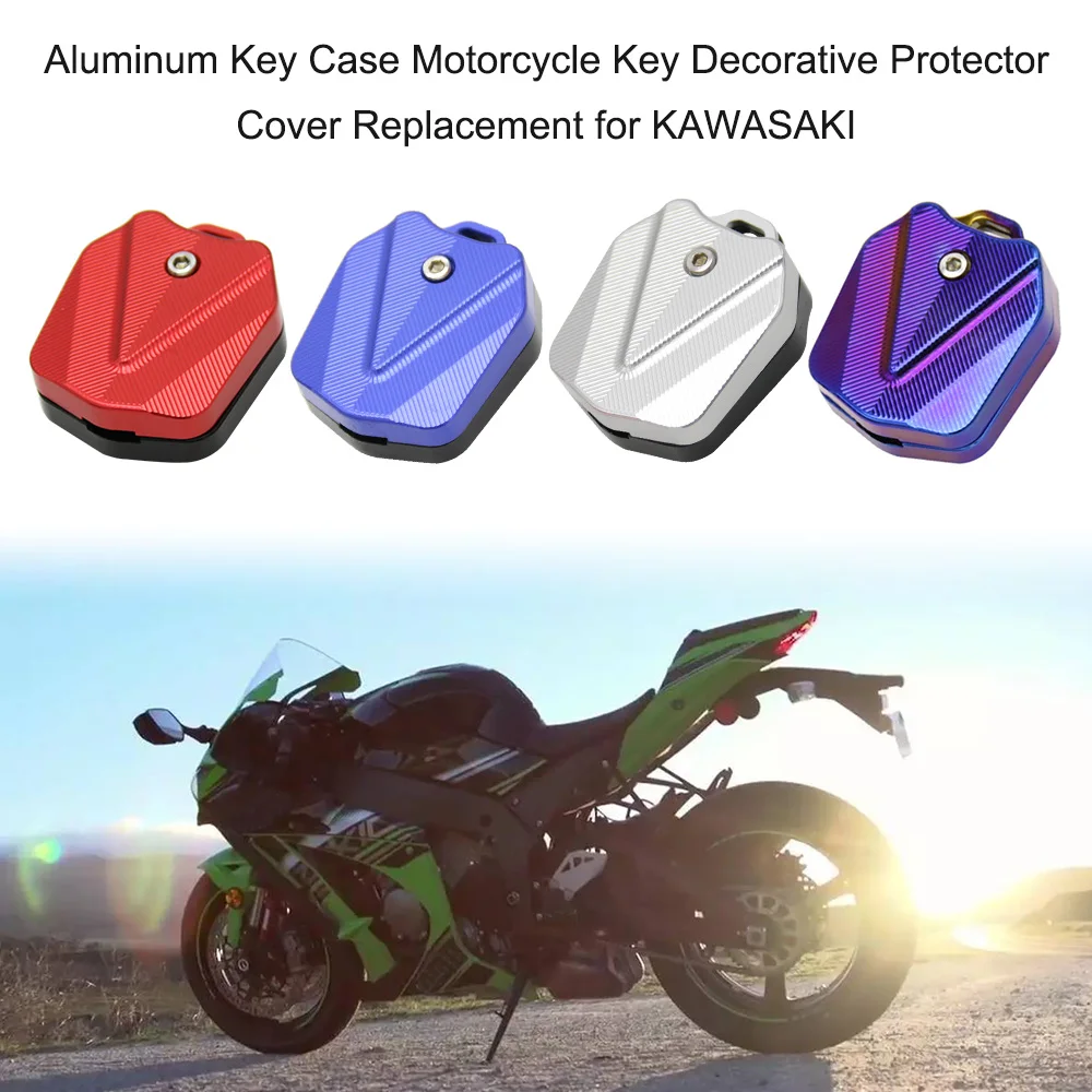 1 шт. алюминиевый чехол для ключа мотоцикла декоративный защитный KAWASAKI|Замки и