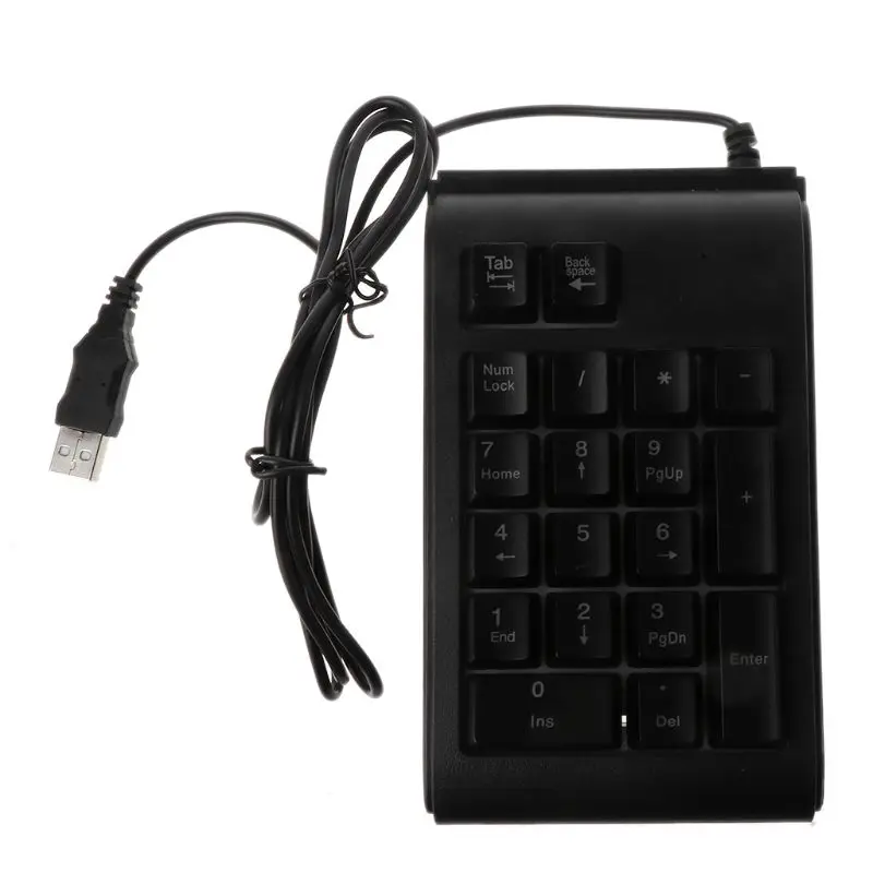 Brown Three Colors RGB Backlit USB Wired Keyboard Waterproof Number Pad Numeric Keypad Mini Numpad Multi-functional Digital Keys - Color: Brown