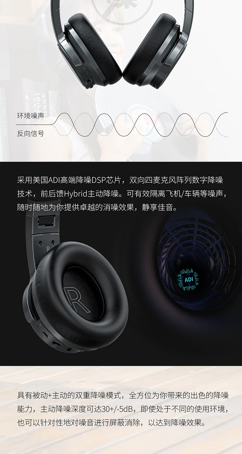 FiiO EH3 NC беспроводной hifi Bluetooth гарнитура с чипом CSR8675, активный чип шумоподавления, 45 мм единиц eh3nc