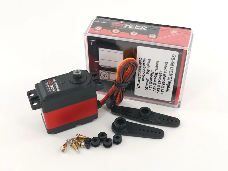 Цифровой сервопривод GOTECK GS-5515DMG RC из титанового сплава алюминиевый корпус