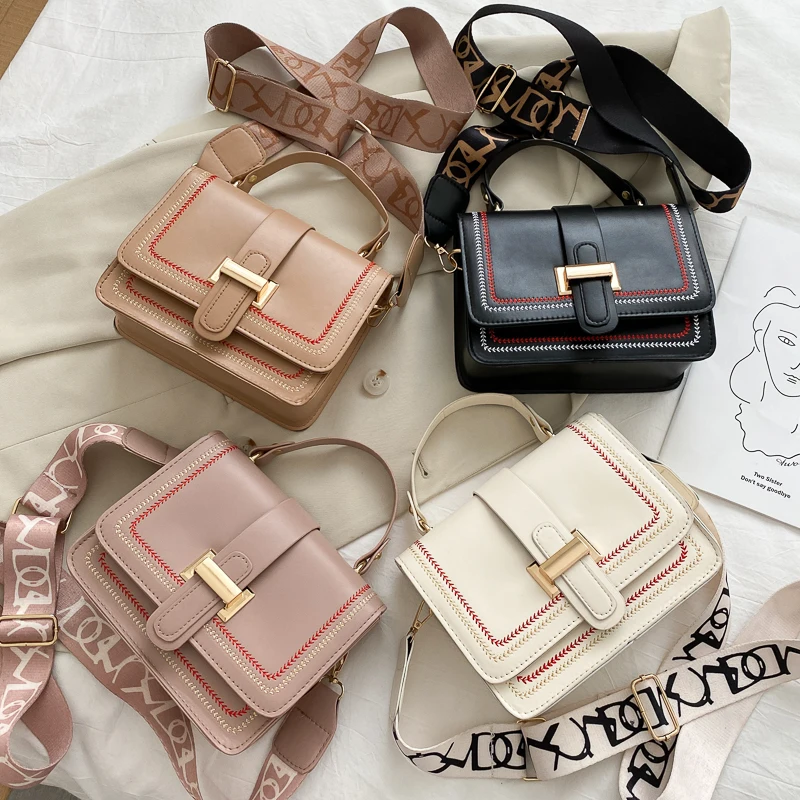 

Женская сумка-мессенджер из ПУ кожи, с клапаном