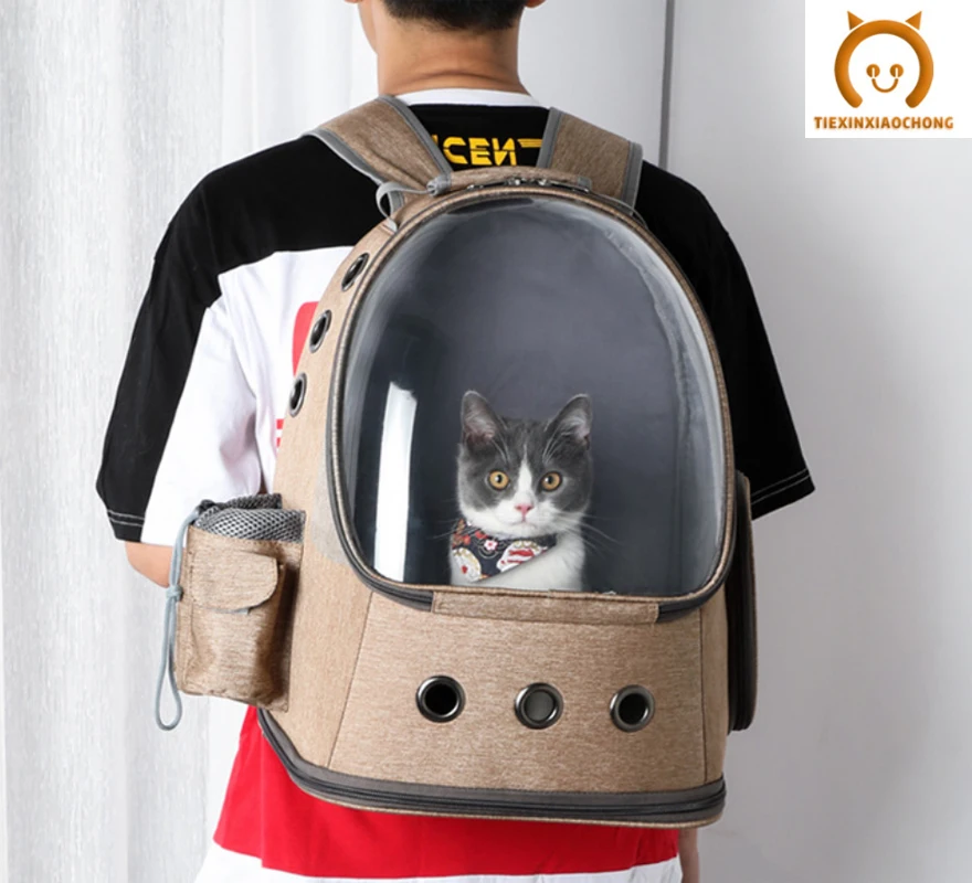 

Сумка-переноска для кошек, Воздухопроницаемый переносной ранец для домашних питомцев, для путешествий и прогулок с кошками и собаками