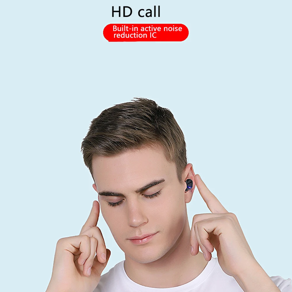 Hi Fi беспроводные стерео мини портативные спортивные ABS шумоподавляющие Bluetooth