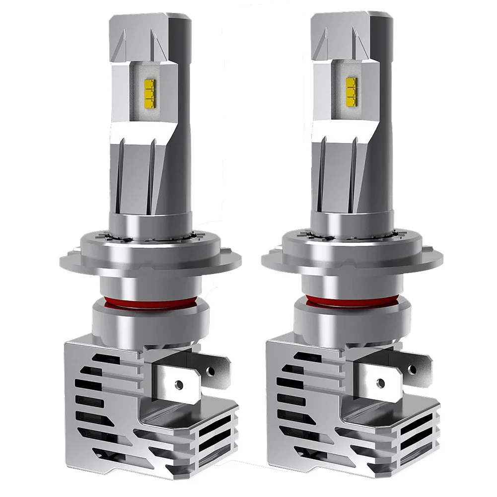 

2PCS 12V Advanced CSP LED Chip car headlights Car Led Headlight H7 Led Lamp High Or Low Beam CSP Led CHIP Turbo 6000K Mini Size