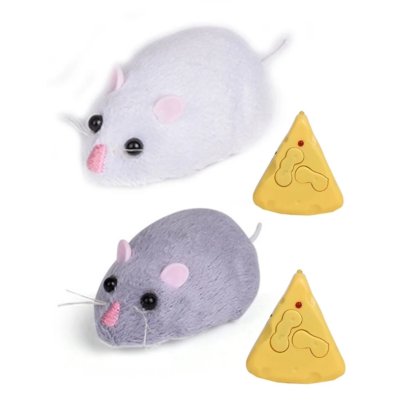 

Wireless Remote Control Mock Fake Rat Mouse Mice RC Prank Joke Scary Trick Toy for Cat Puppy C5AA