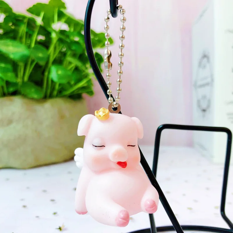 Милый спальный слон собака кошка игрушка брелок мультфильм поросенок милая