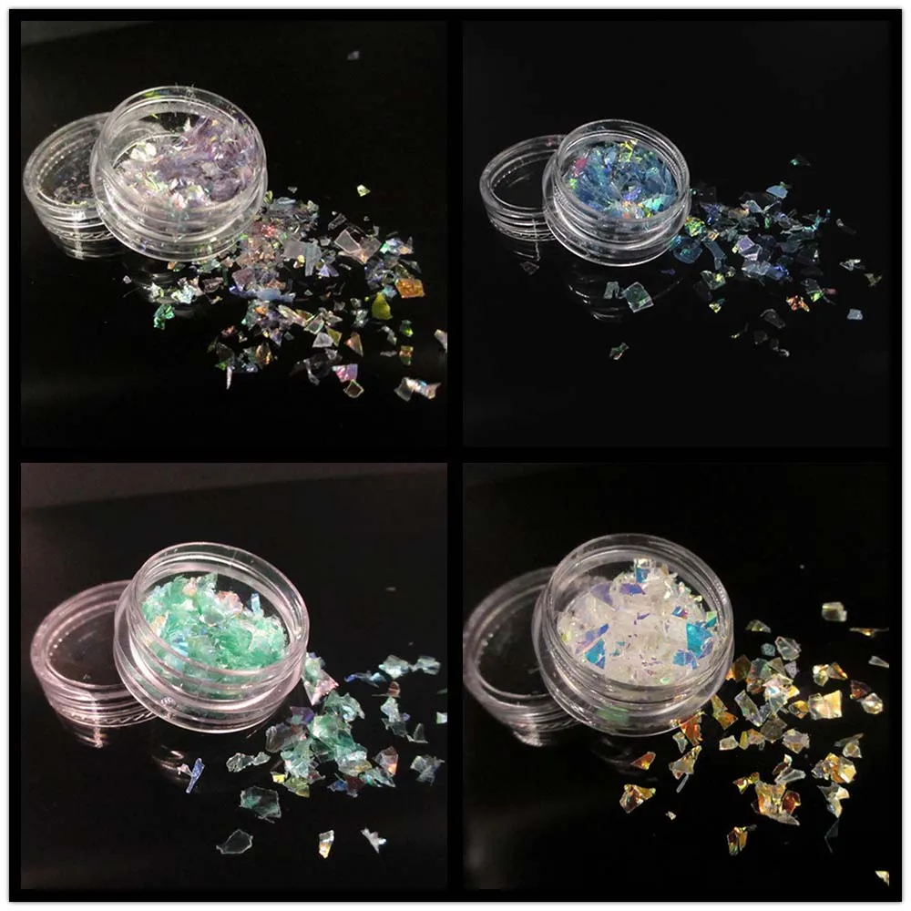 4 коробки маникюрный корпус целлофановые красочные конфеты Аврора бумаги