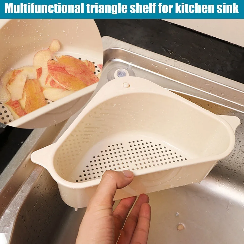 

Корзина для кухонной раковины треугольная многофункциональная полка для слива раковины стеллаж для хранения поддержка углов для ванной по...