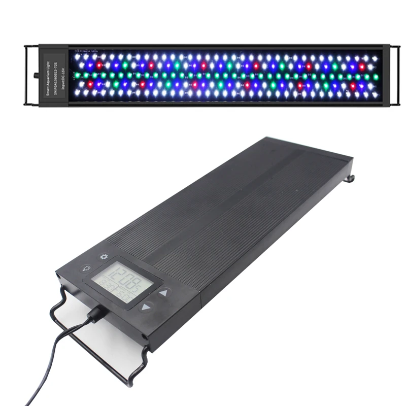 Водонепроницаемый светильник для аквариума ультратонкая лампа с зажимом и