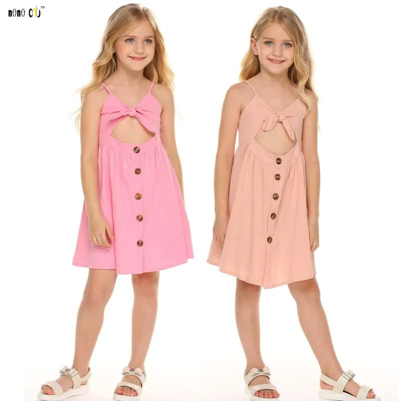 Fashion Summer Girl Dress Princess Party Rapunzel Frocks Elegant Hollow-out Casual Sleeveless Kids Dresses For | Детская одежда и