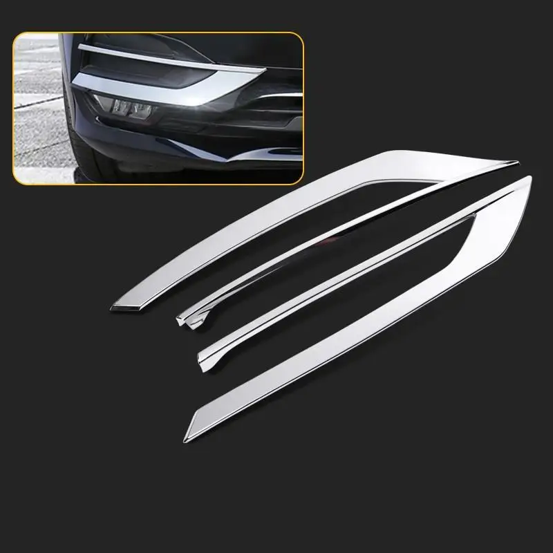 Automobile Modified Chromium Body Trunk Rear Panels Foot Pedal Exterior Sticker Strip Modification Covers 18 19 FOR Volvo S90 | Автомобили