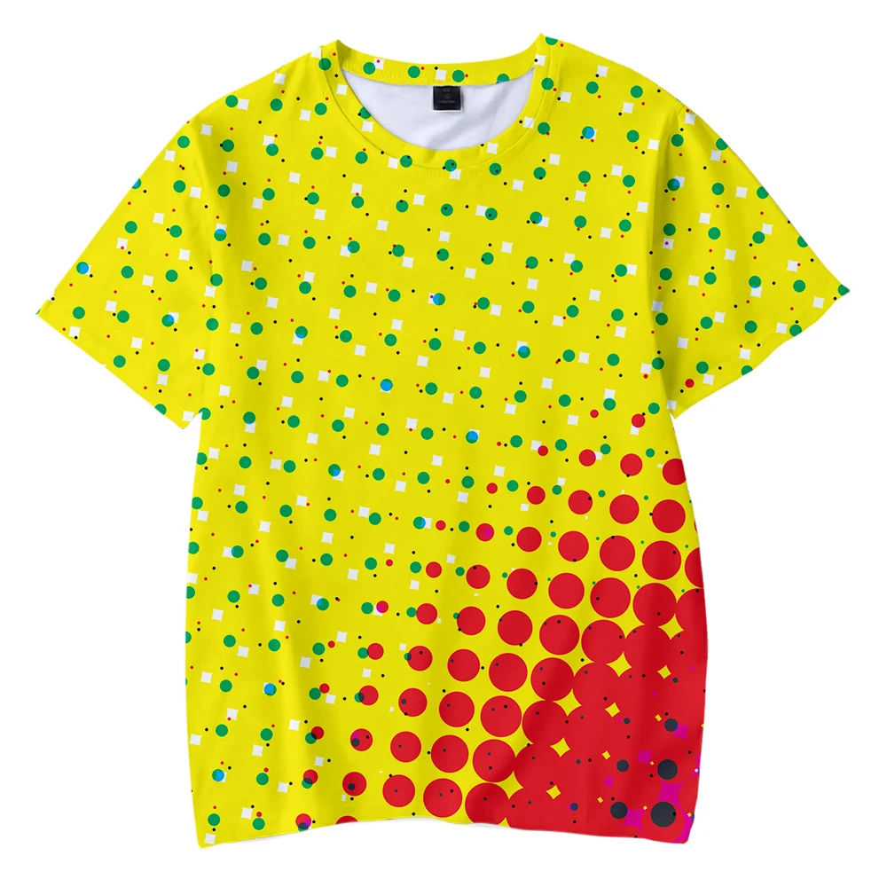 Детская футболка поп Стиль активного элемента в горошек 3D Футболка с принтом