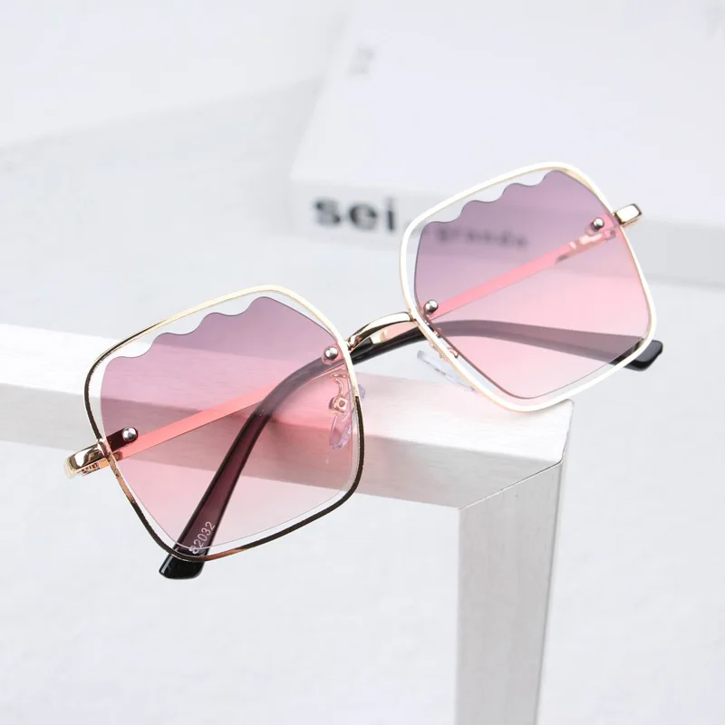 Детские солнцезащитные очки для маленьких мальчиков и девочек UV400 с золотой