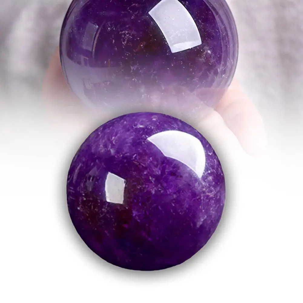 20-25мм Натуральный Аметистовый Кварцевый Шар Большой Красивый Кристальный Шар Исцеляющий Фиолетовый Камень Декоративные Украшения для Гостиной Мечтательные