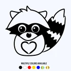 CK20461# наклейки на авто Енот с сердечком водонепроницаемые наклейки на машину наклейка для авто автонаклейка стикер этикеты винила наклейки стайлинга автомобилей украшения на бампере автомобиля заднее стекло