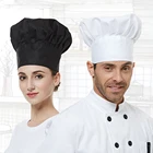 Кухонная шляпа, оптовая продажа, унисекс, складная шляпа шеф-повара, гостиница, хлебобулочные столовые шеф-повара, высота шеф-повара, шляпы для взрослых, ресторанов