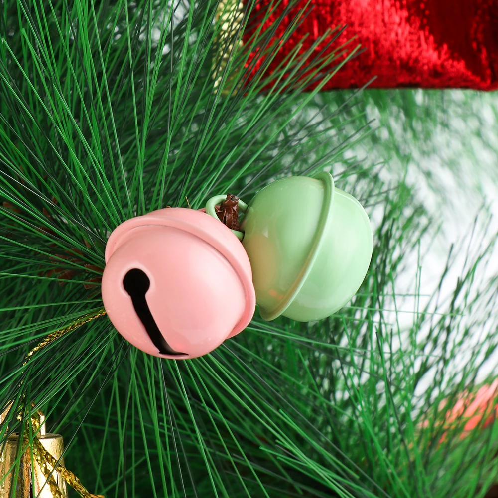 10 шт. 22 мм Красочные Утюг металлические колокольчики рождественские украшения