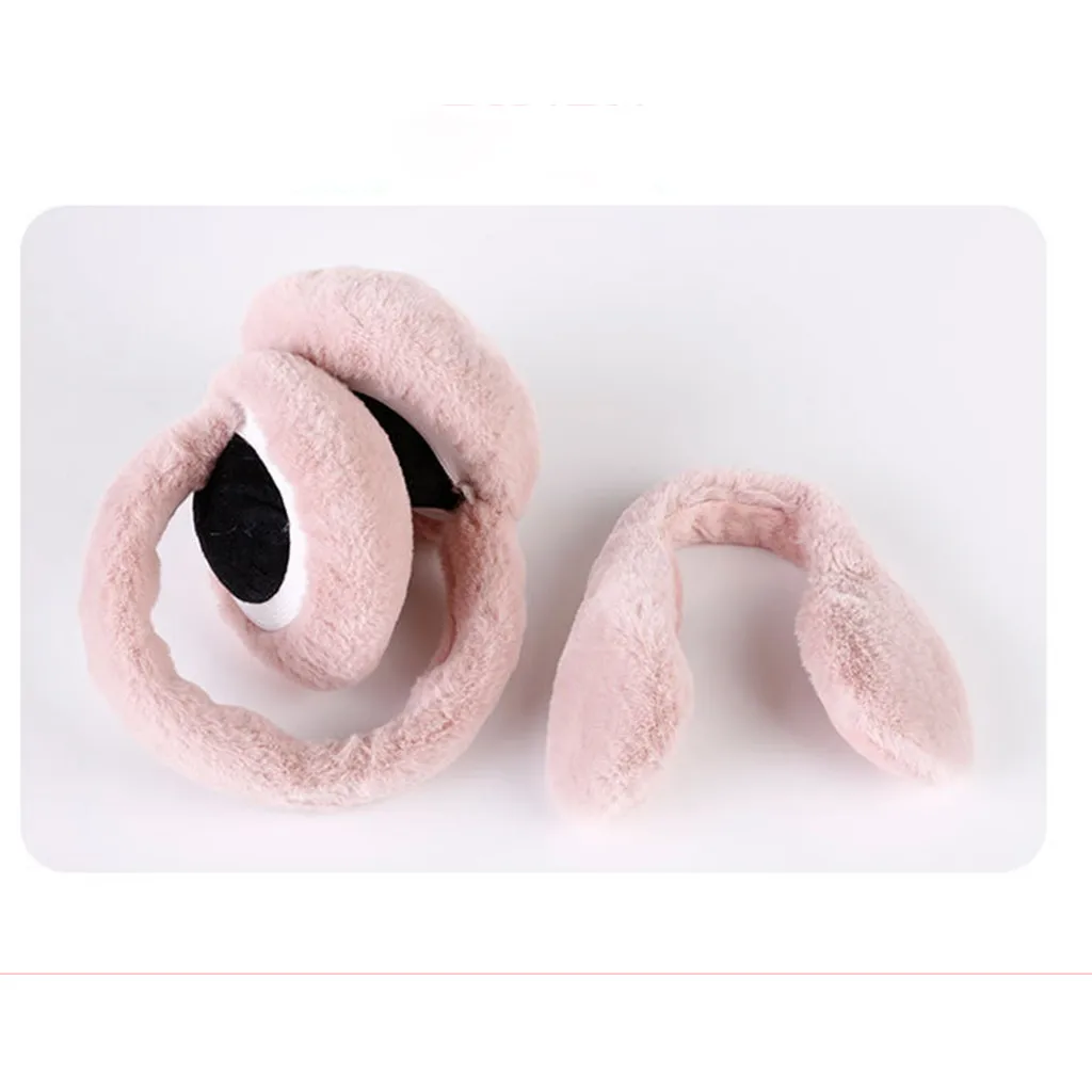 

Korean-style Foldable Earmuff warm women's winter earmuffs bow sequin cat ears plush earmuffs earmuff Rex rabbit fur Earmuff
