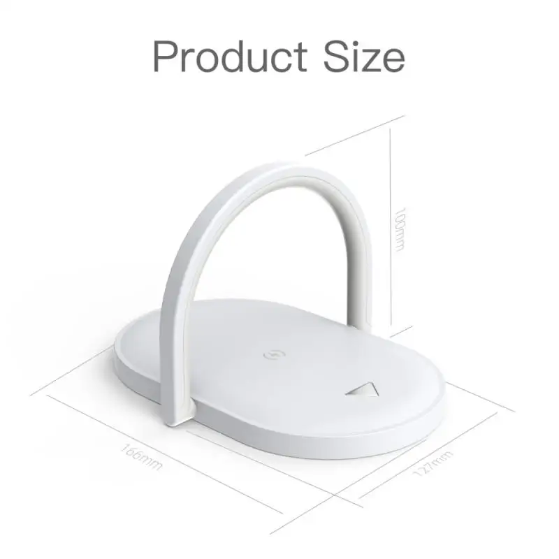 

Multifunction Foldable Bedside Night Light Wireless Charging Station LED Reading Table Lamp 15W Fast Charging Wireless Charger