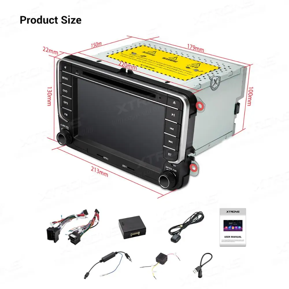 XTRONS 7 ''Android 9 0 Восьмиядерный автомобильный dvd плеер GPS для Volkswagen Vento Transporter Multivan